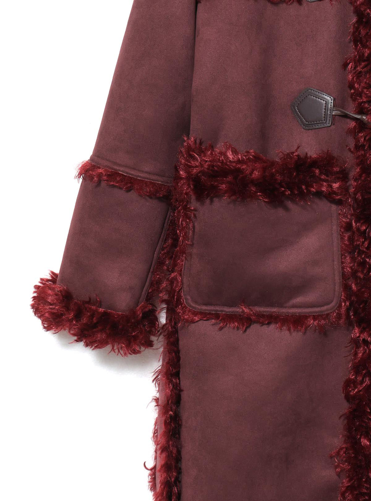 Curly Boa Long Mouton Coat