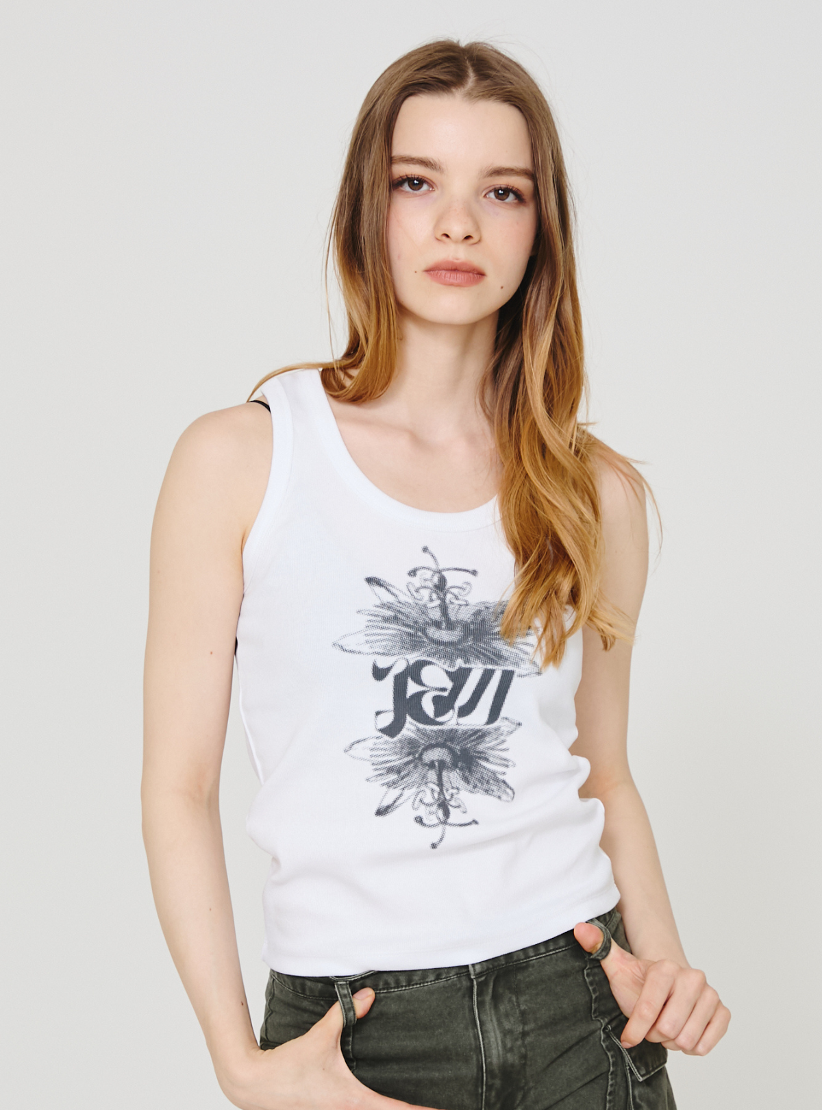 Passiflora Rib Tank Top