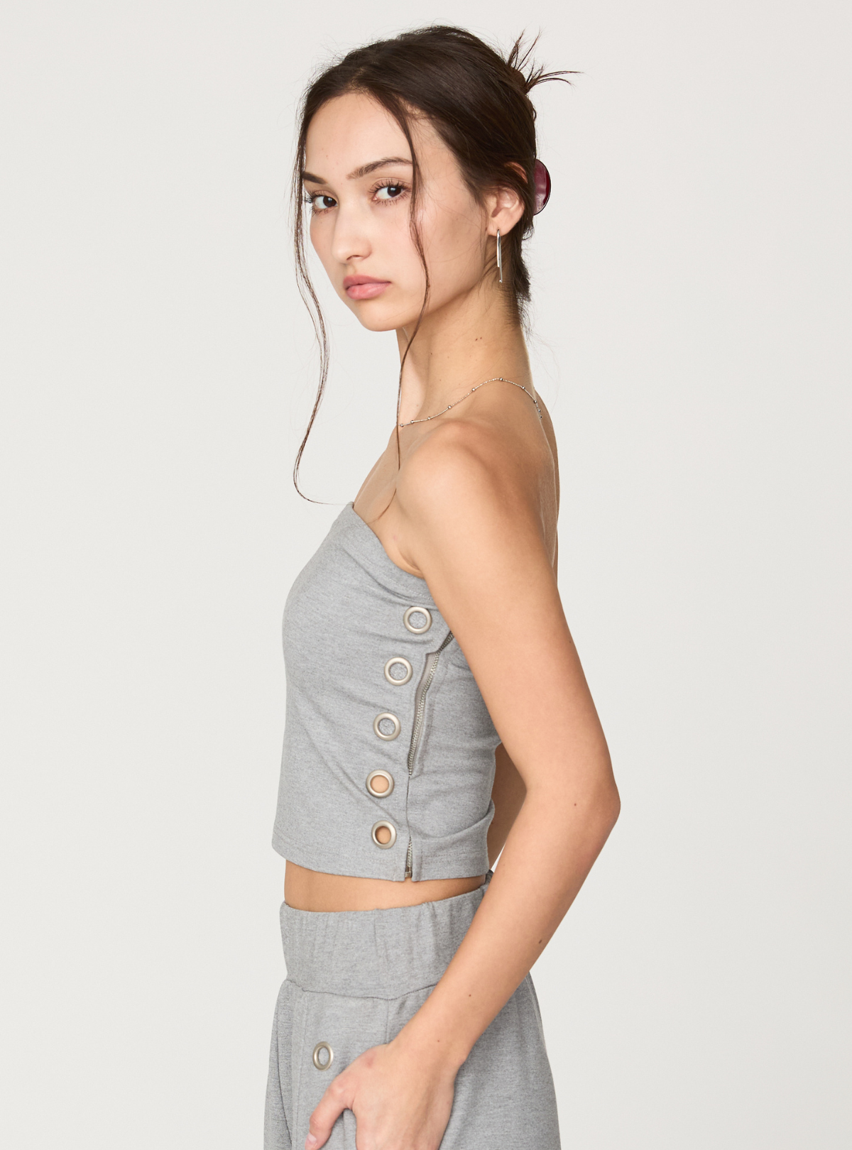 Smooth Eyelet Bare Top