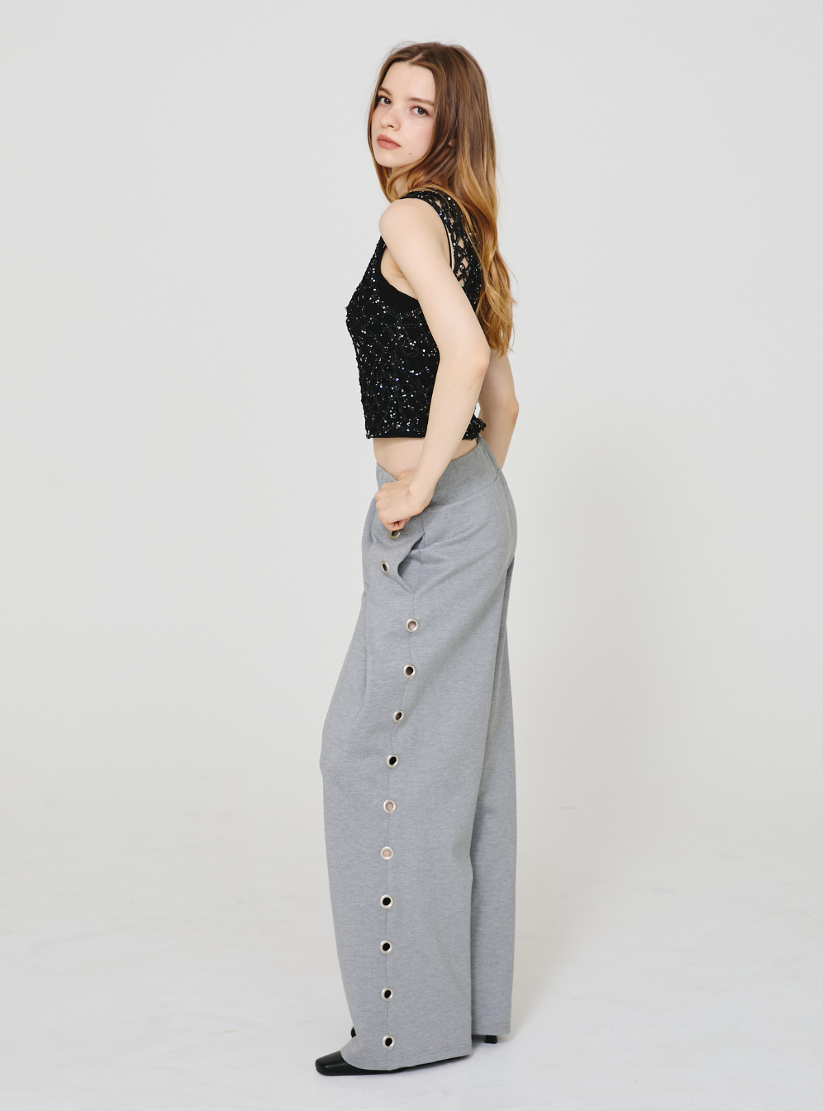 Sequin Lattice Tank Set