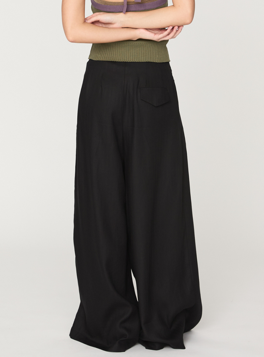 Linen Volume Wide Pants
