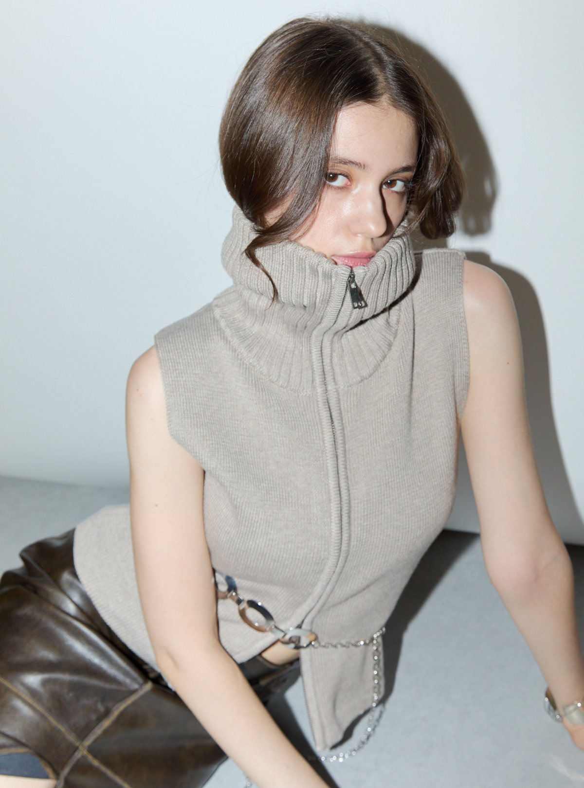 Loose Turtle Knit Tank