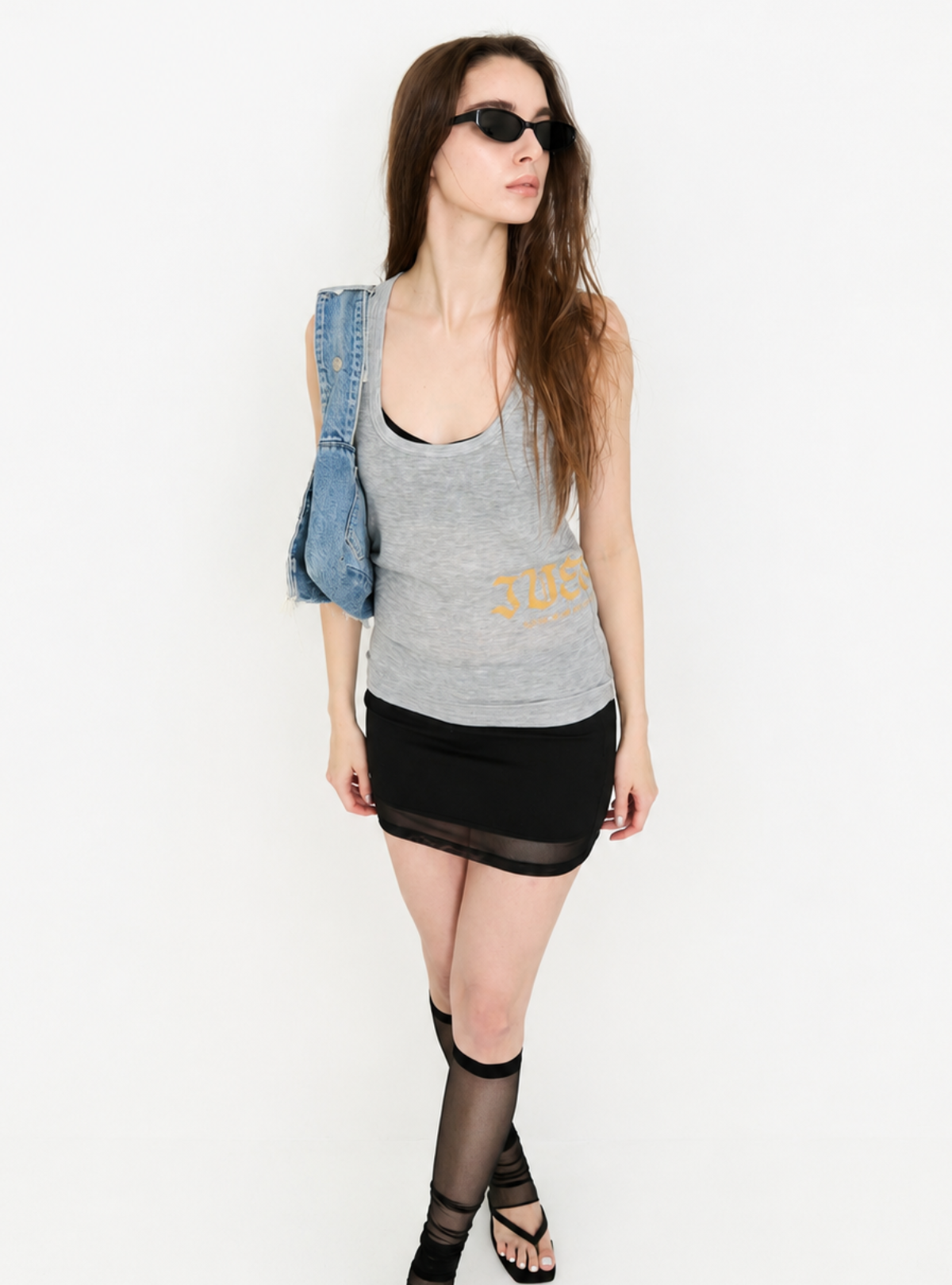 Sheer Switch Mini Skirt
