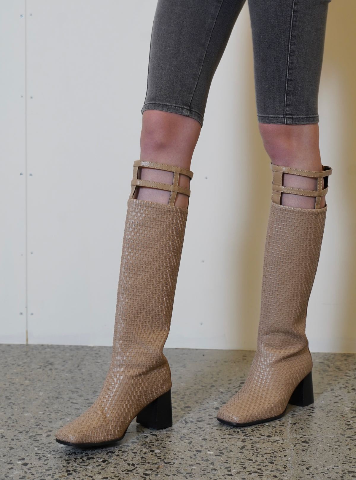 Lattice Long Boots