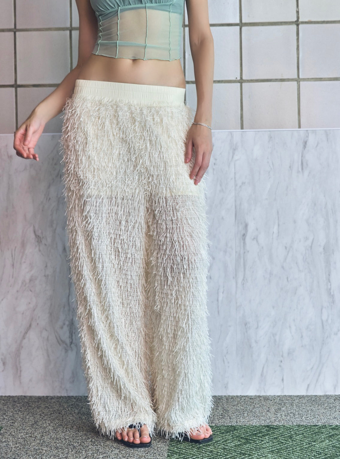 Glitter Fringe Pants – JUEMI Glitter Fringe Pants – JUEMI