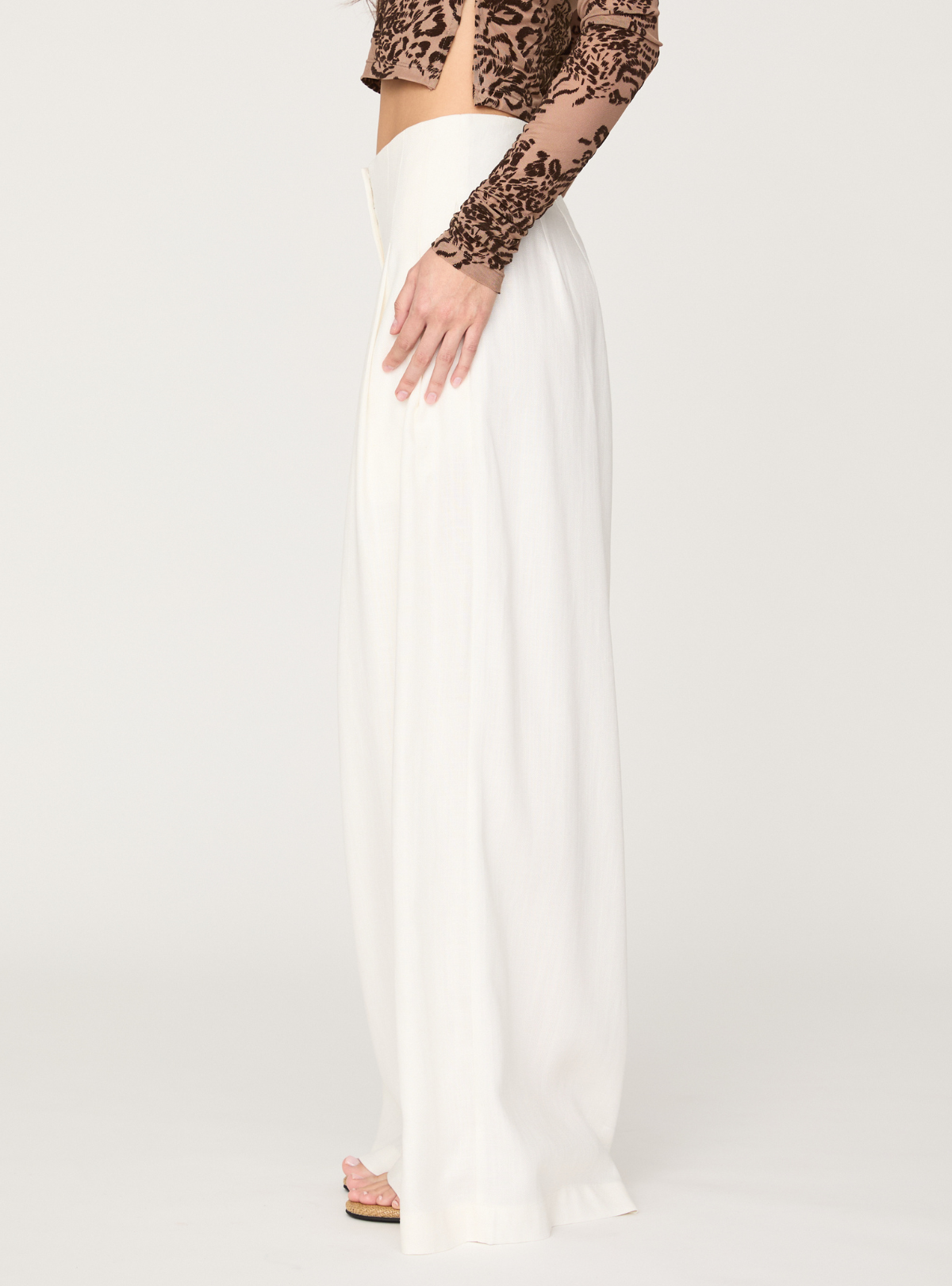 Linen Volume Wide Pants