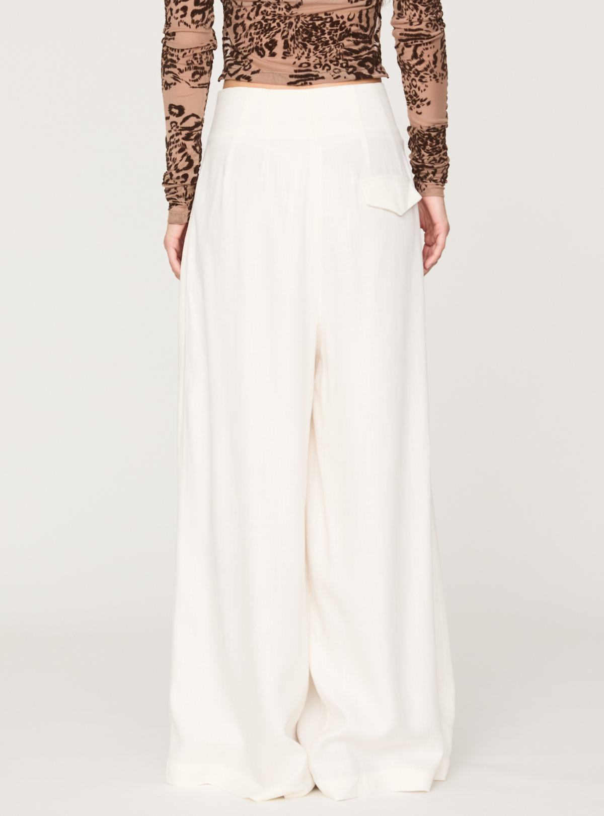 Linen Volume Wide Pants