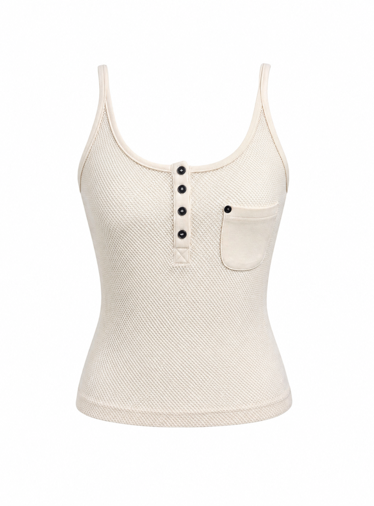 Henley Mesh Cami