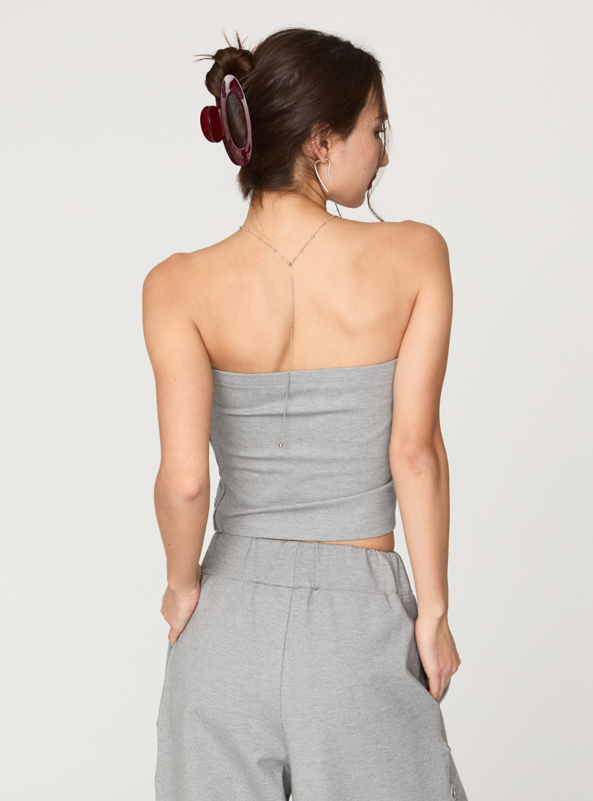 Smooth Eyelet Bare Top