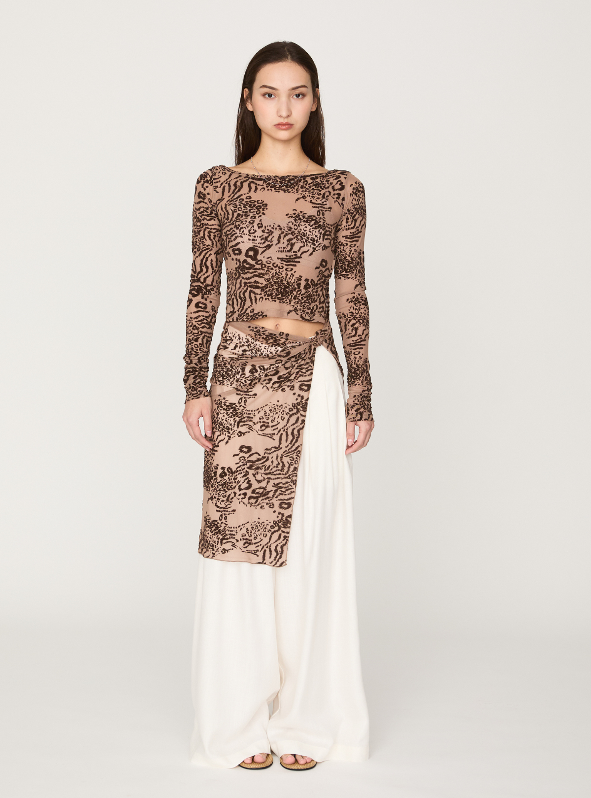 Linen Volume Wide Pants