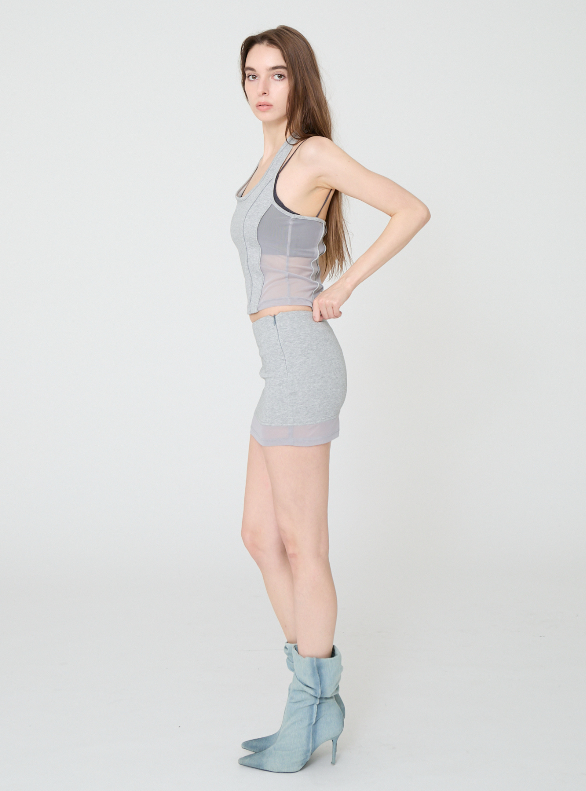 Sheer Switch Mini Skirt