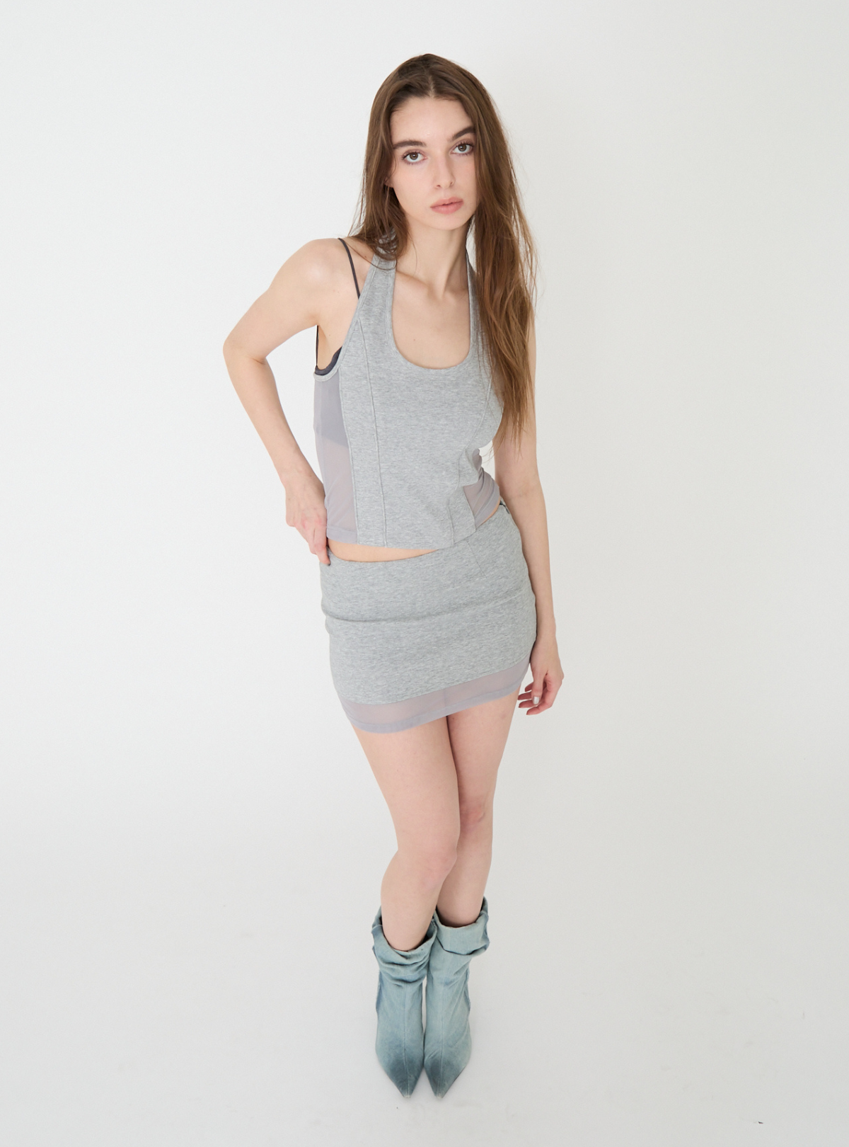 Sheer Switch Mini Skirt