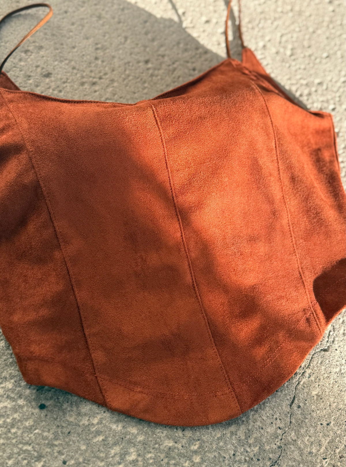 Suede Touch Bustier