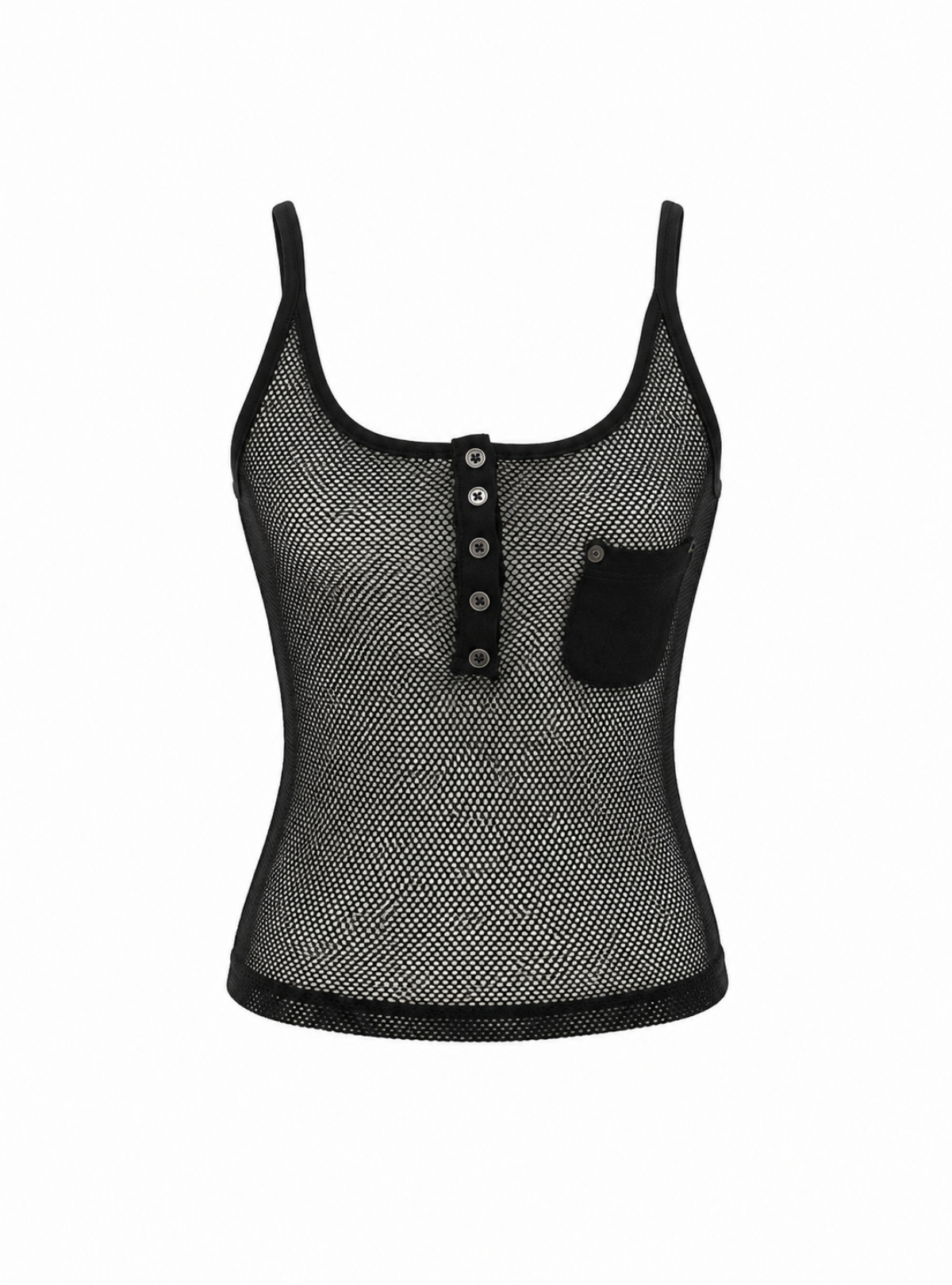 Henley Mesh Cami