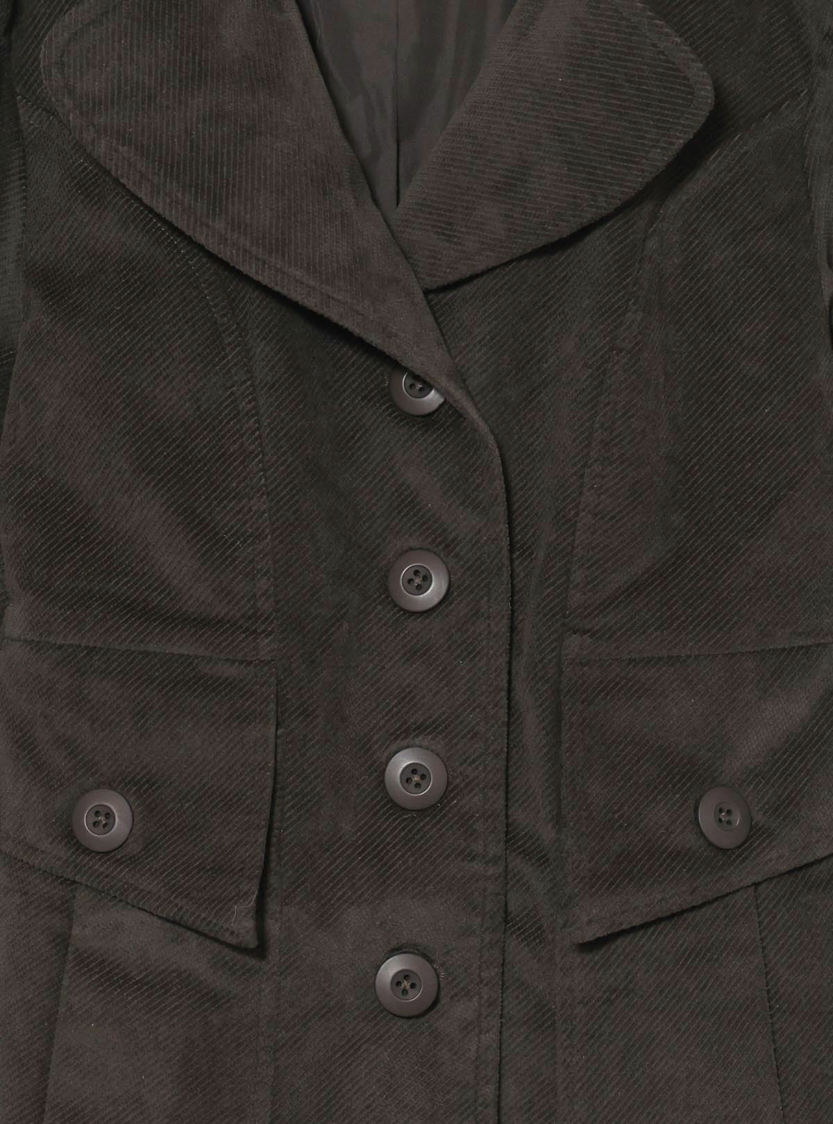 A-Line Corduroy Long Coat