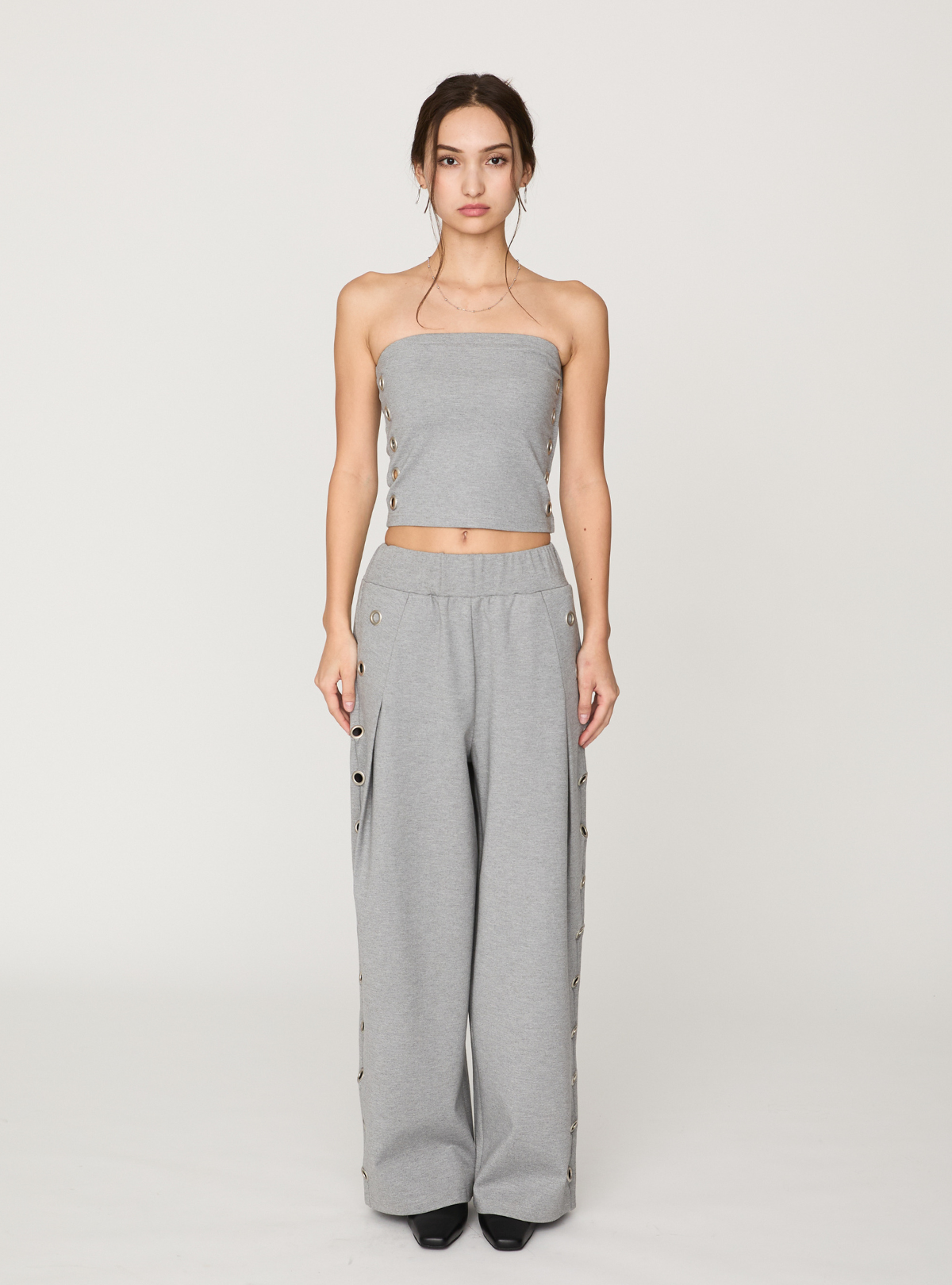 Smooth Eyelet Bare Top