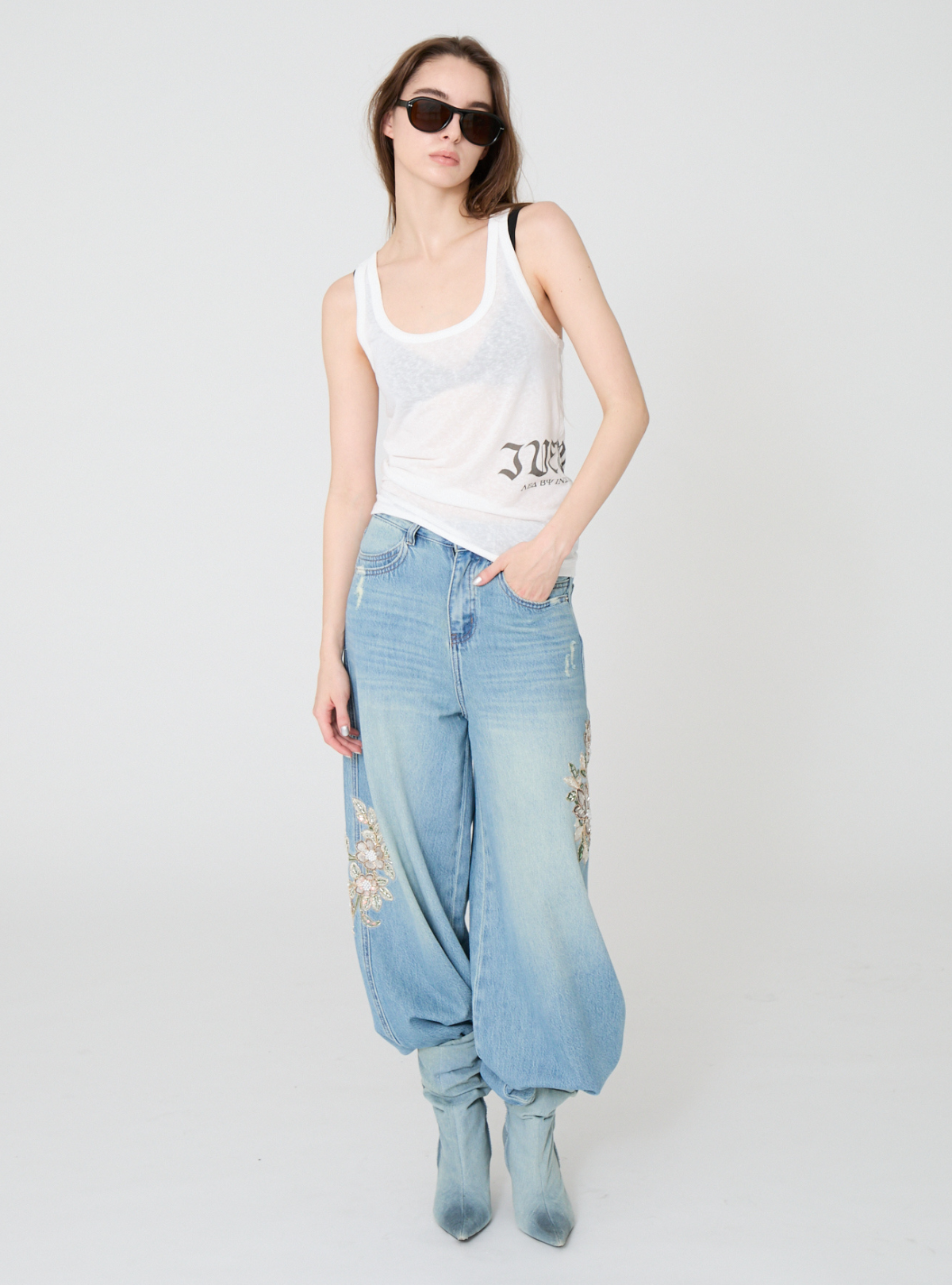 Slub Side Logo Tank