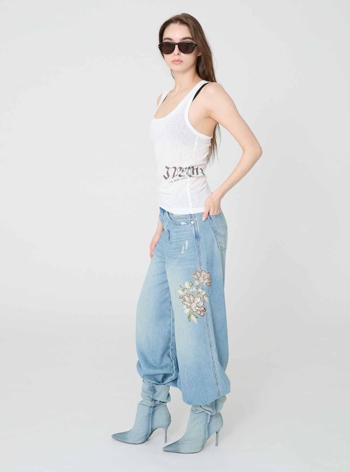 Slub Side Logo Tank