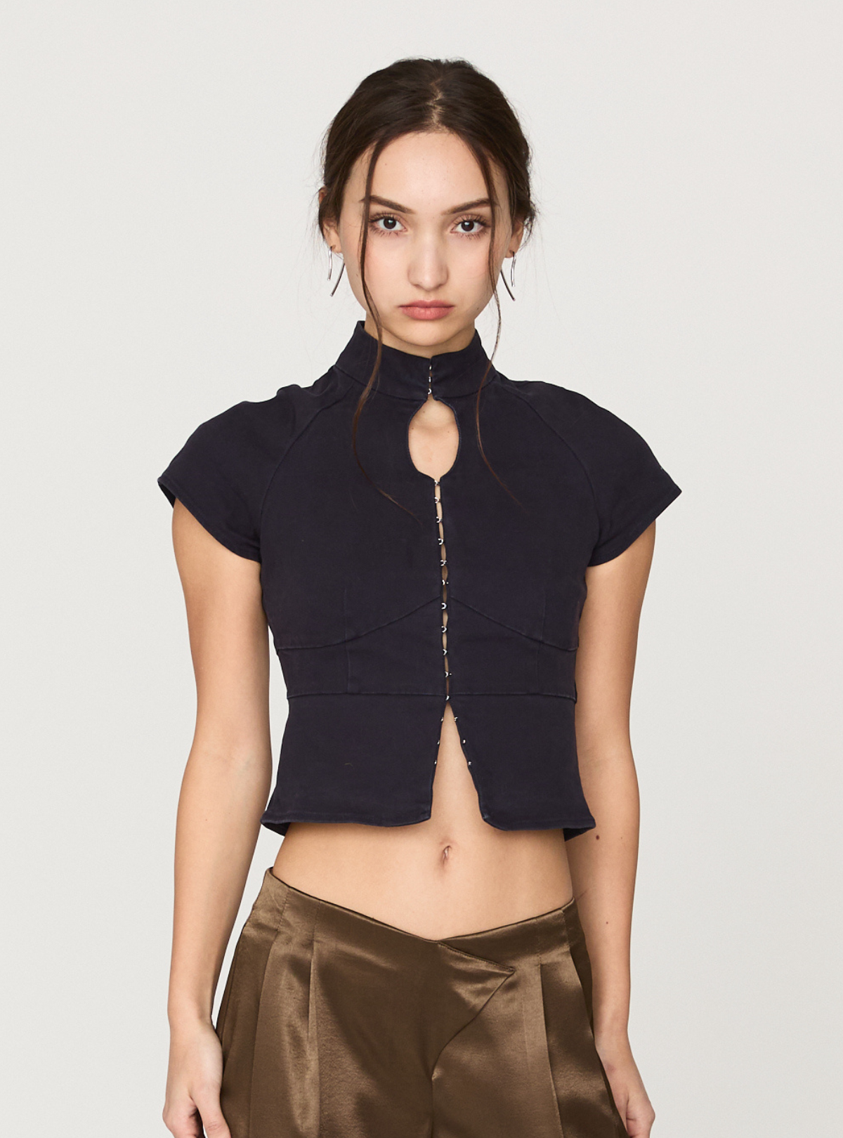 Cutout Peplum Top