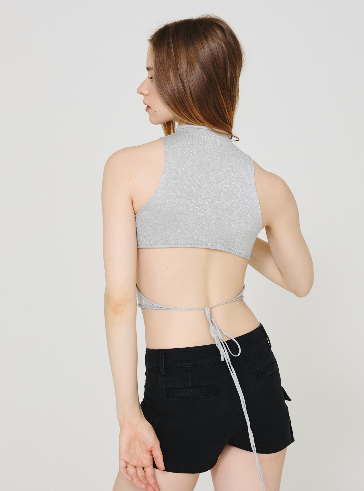 Glitter Back Open Tank
