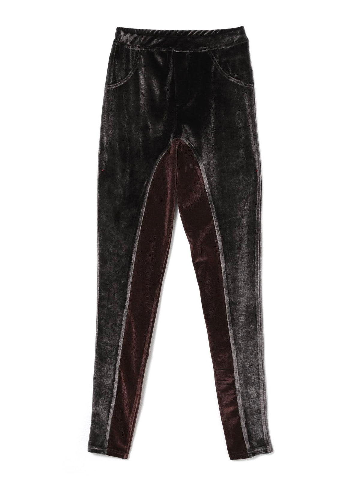 Mesh Luster Velour Pants