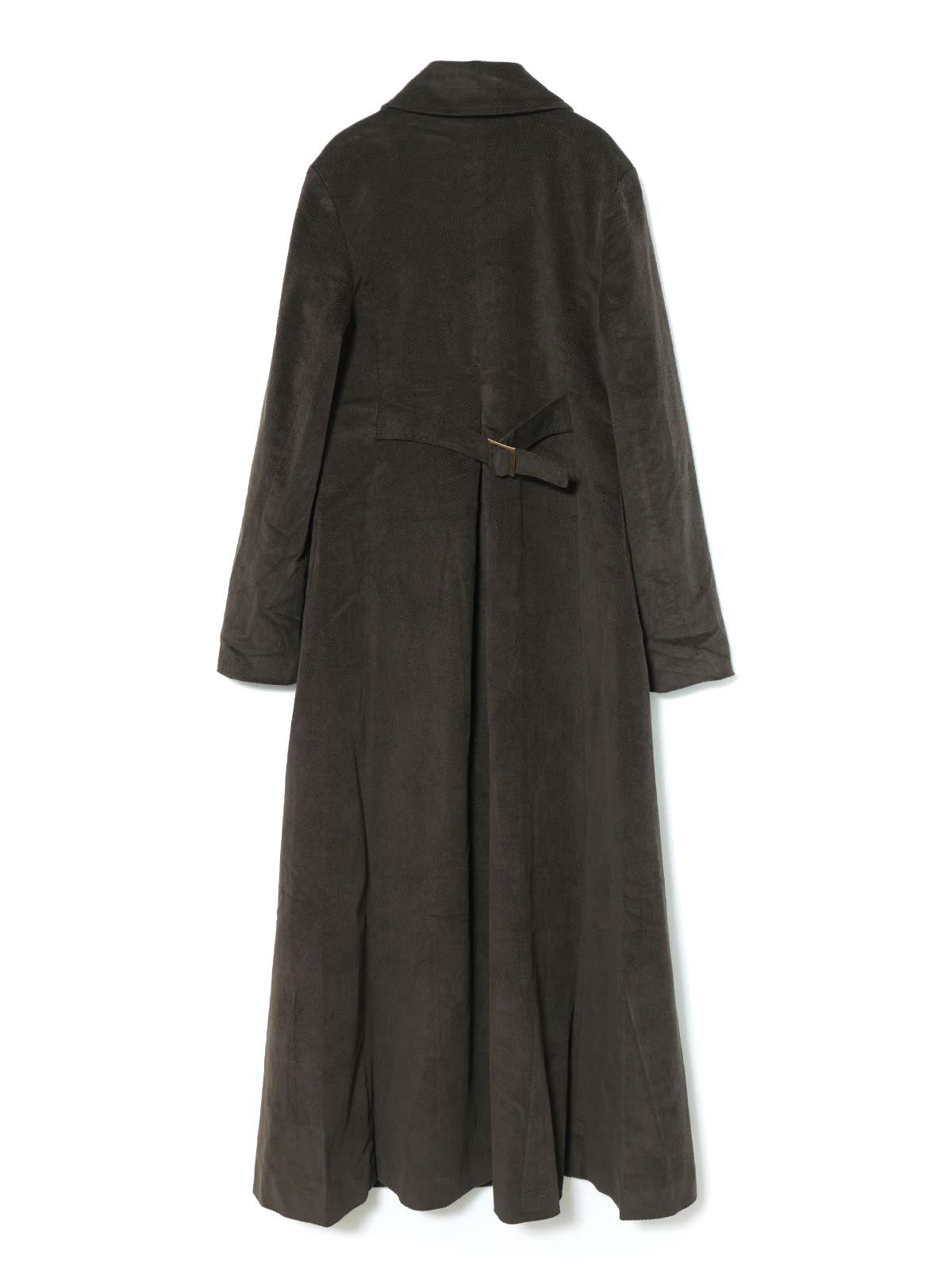 A-Line Corduroy Long Coat