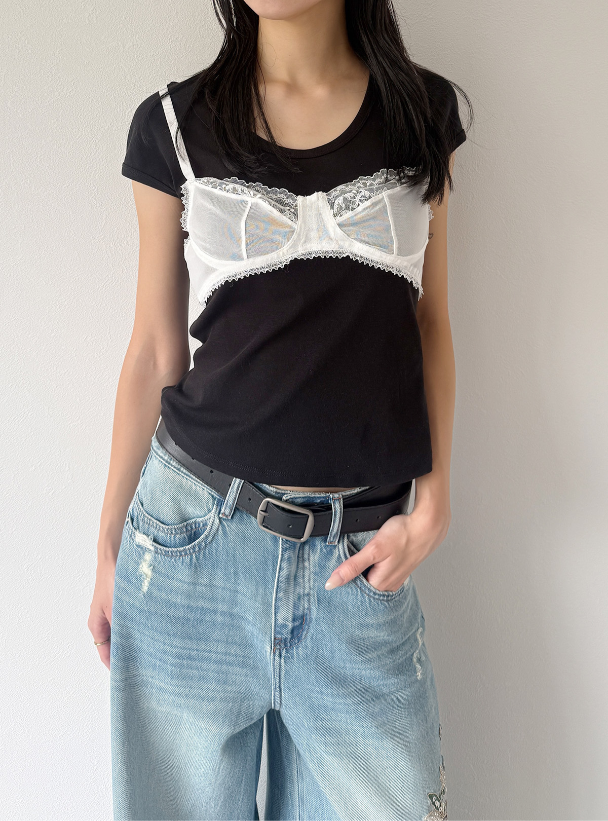 Bralette Layered Tee