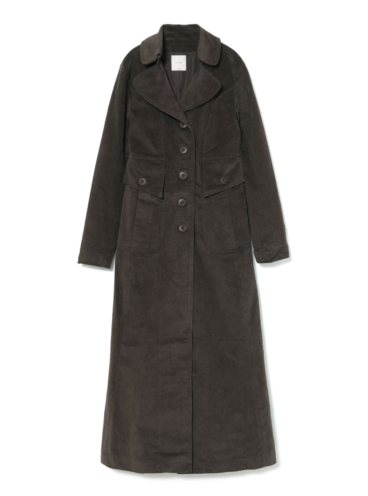 A-Line Corduroy Long Coat