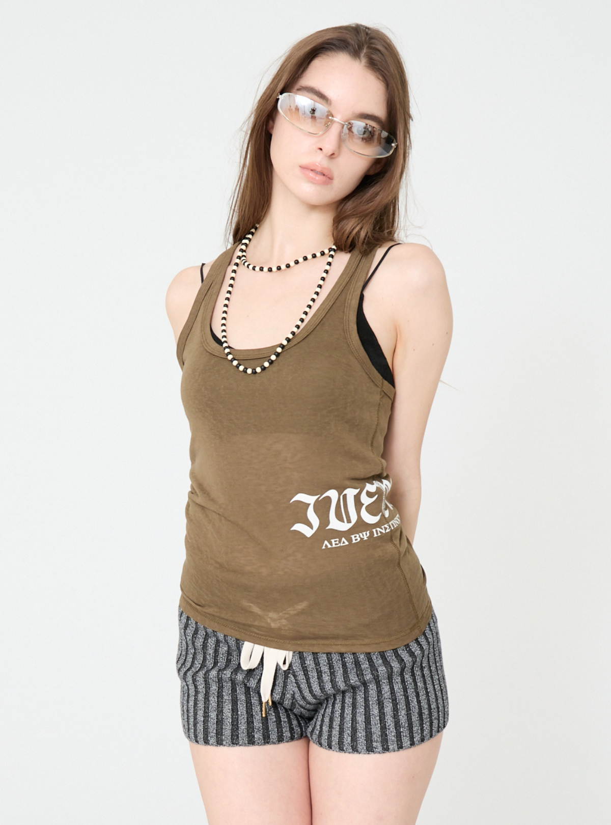 Slub Side Logo Tank