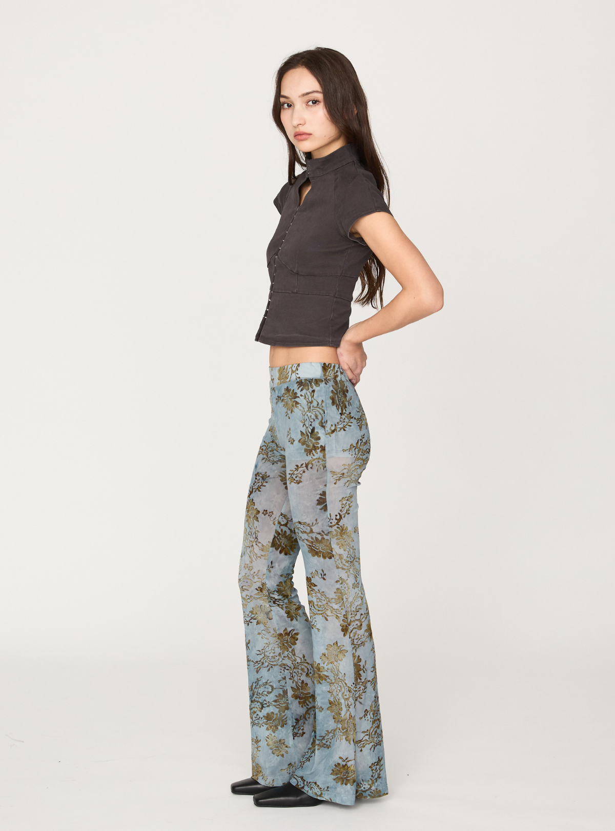 Cutout Peplum Top