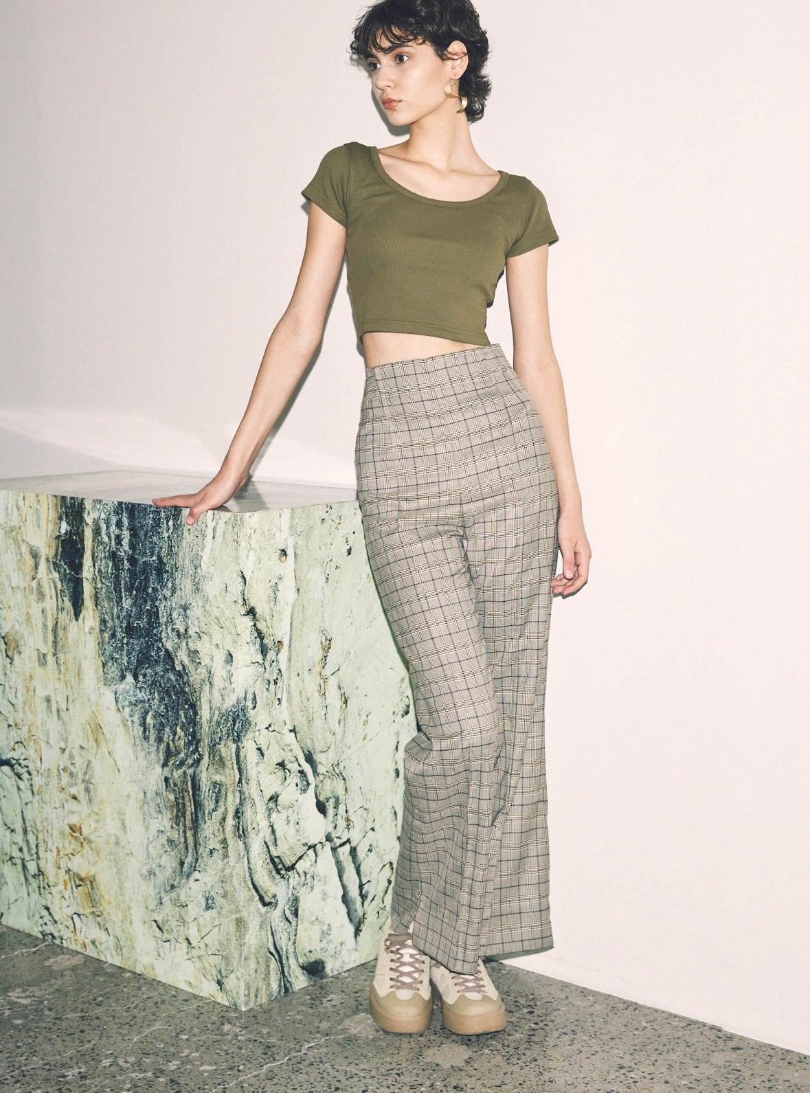 T/R Crease Wide Pants