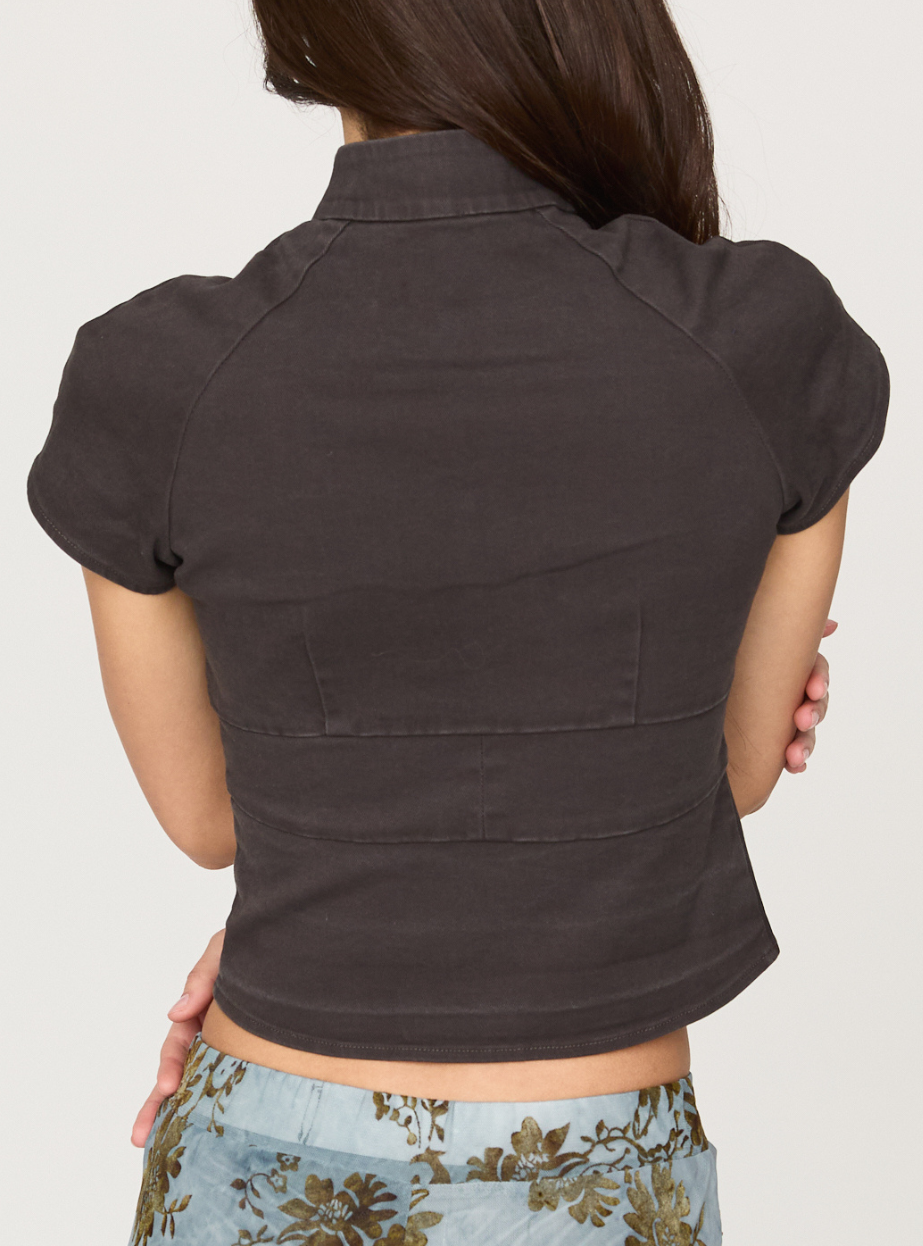Cutout Peplum Top