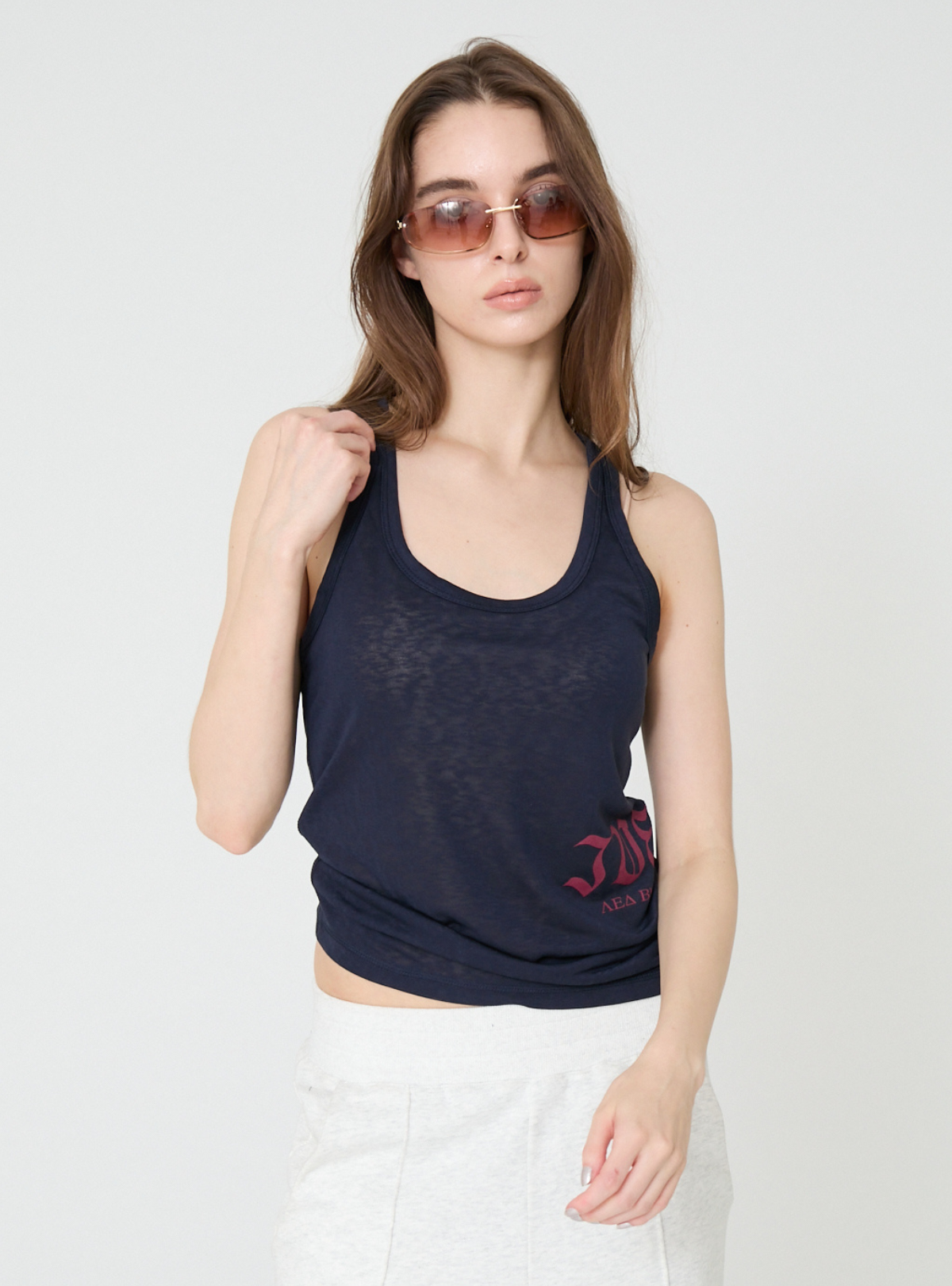 Slub Side Logo Tank