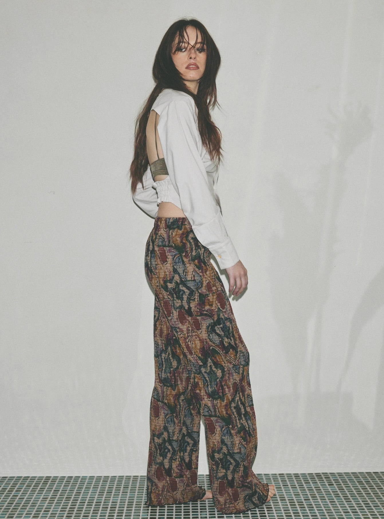 Juemi ／Chromatic Shirring Pants