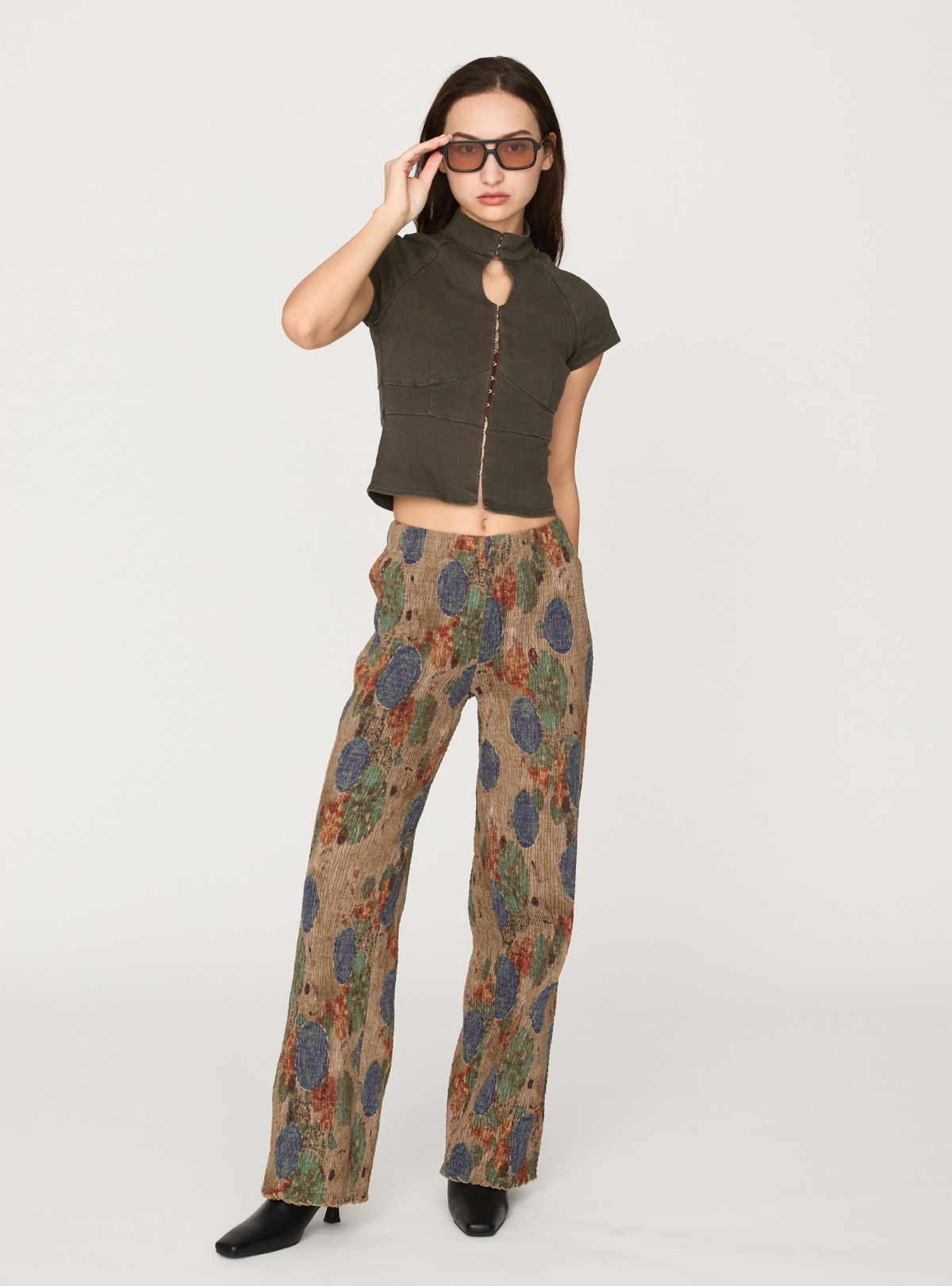 Cutout Peplum Top