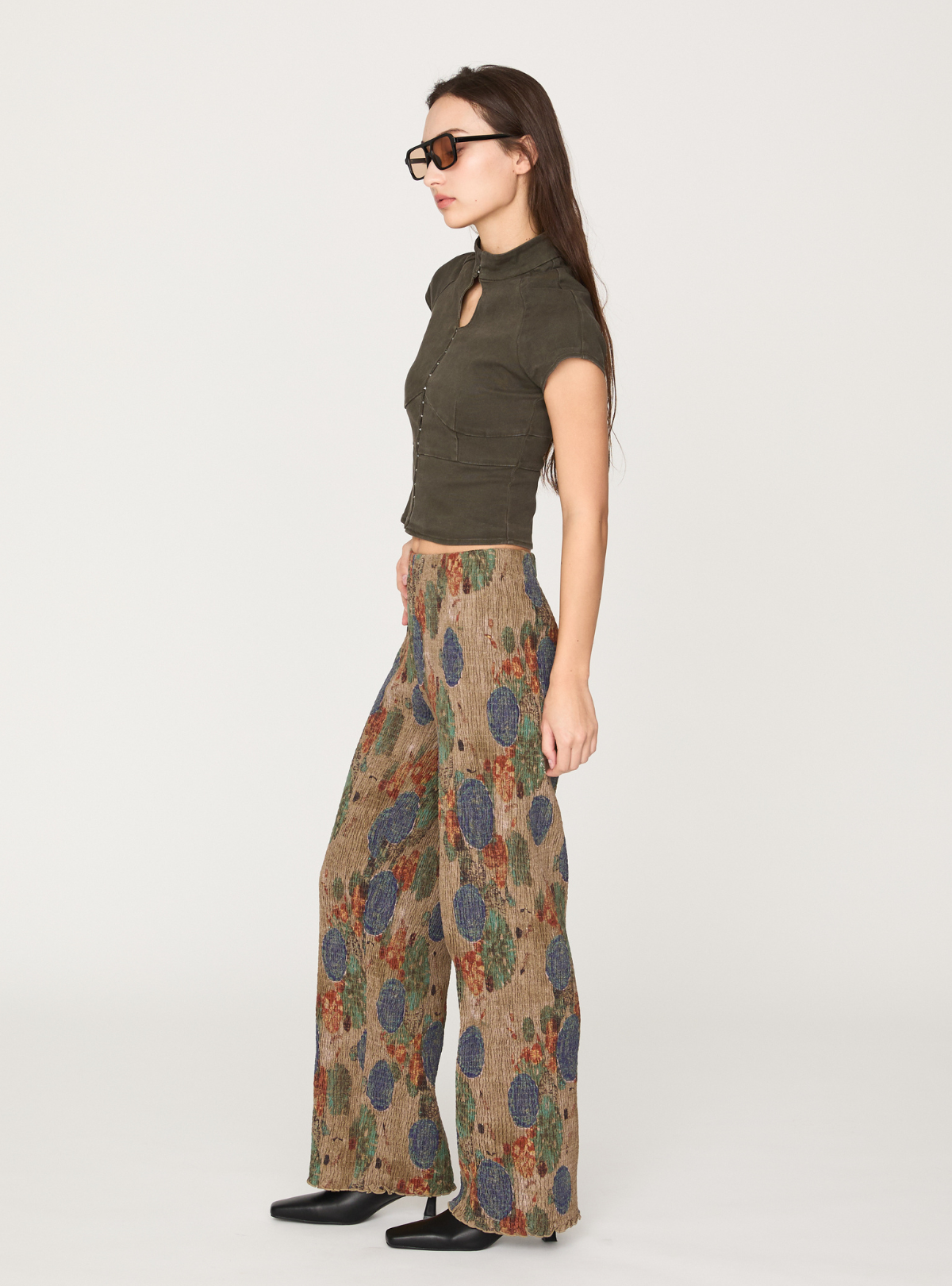 Cutout Peplum Top