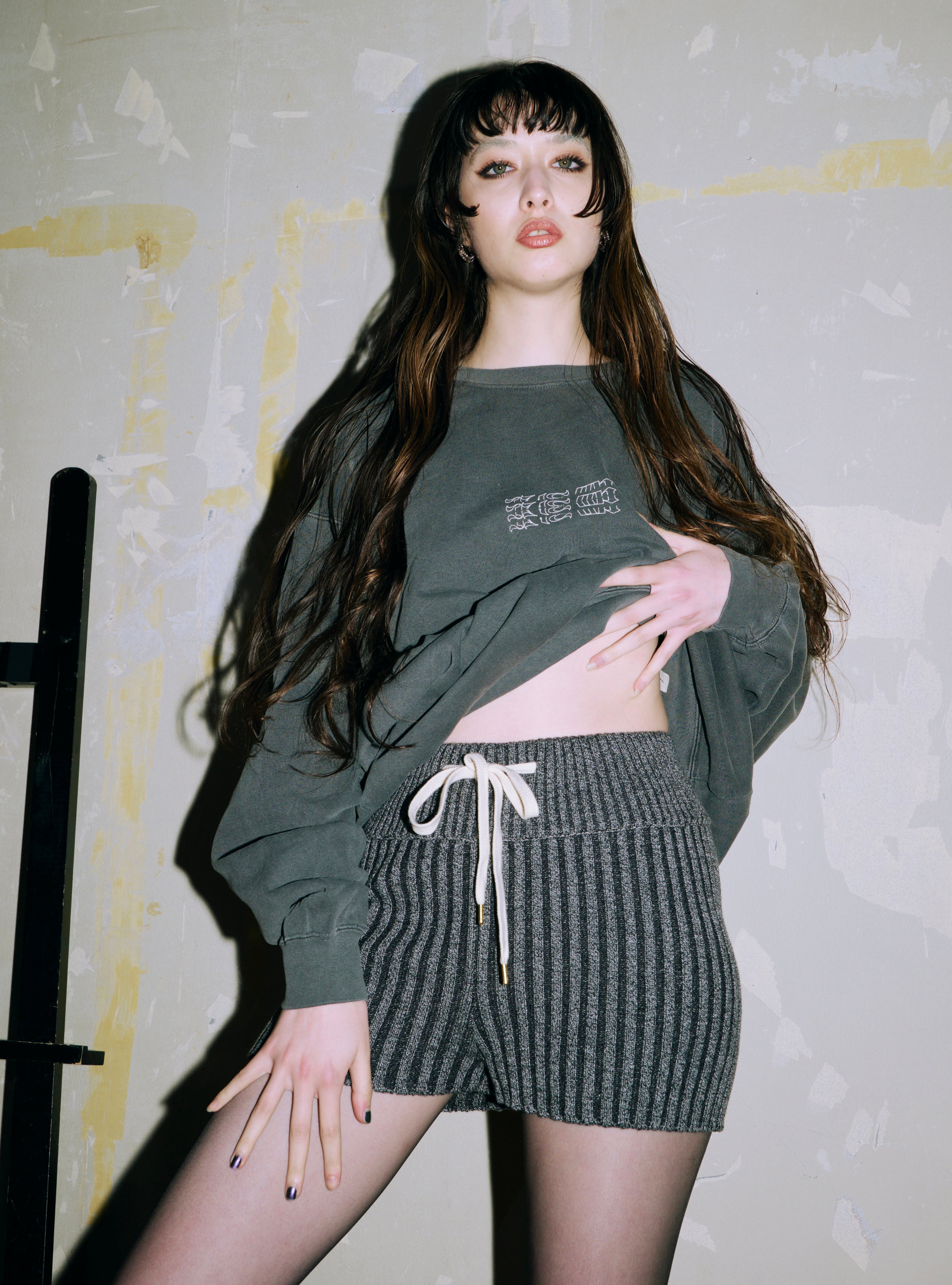 JUEMI ジュエミ ショートパンツ Contrast Knit Shorts