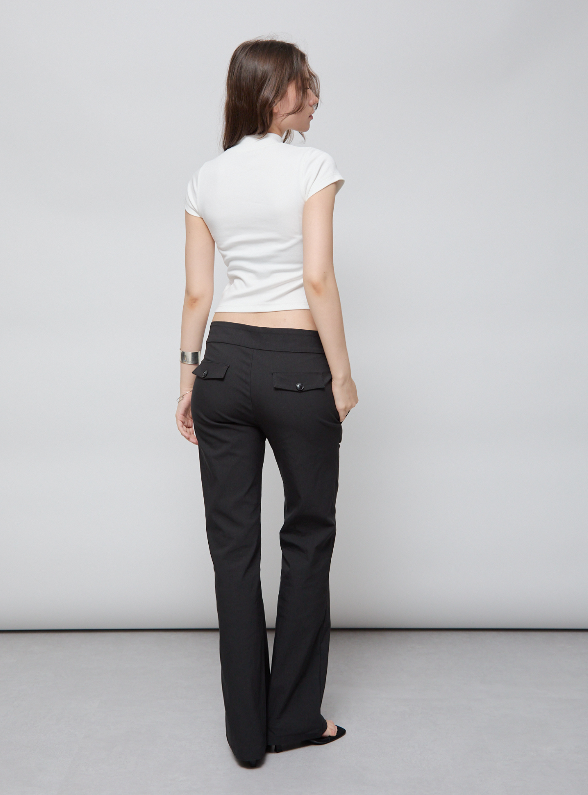 Double Belt Flare Pants