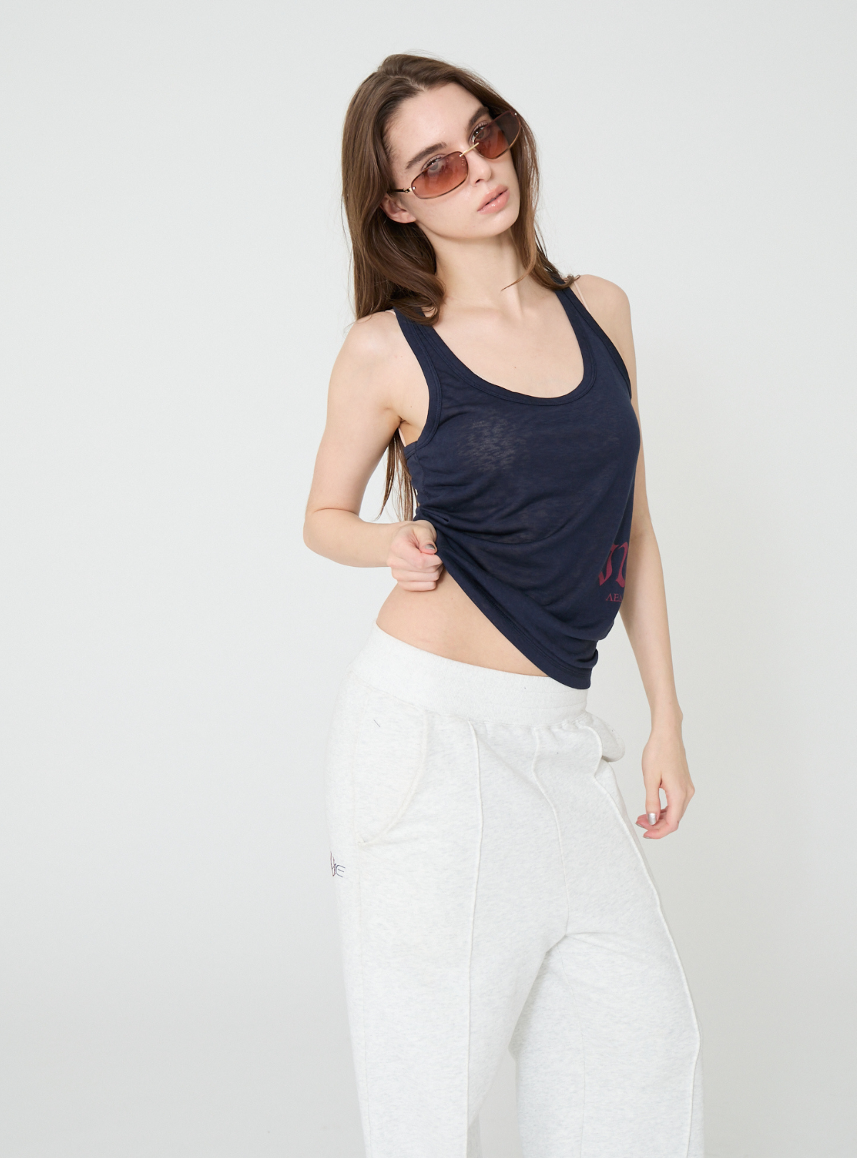 Slub Side Logo Tank