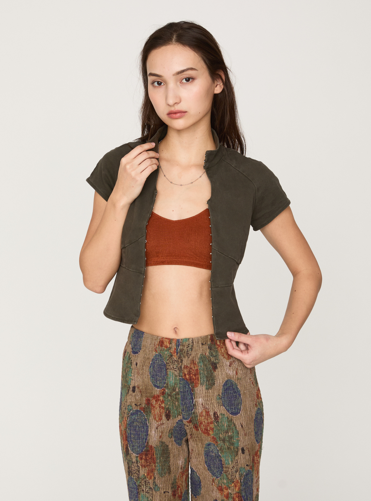 Cutout Peplum Top