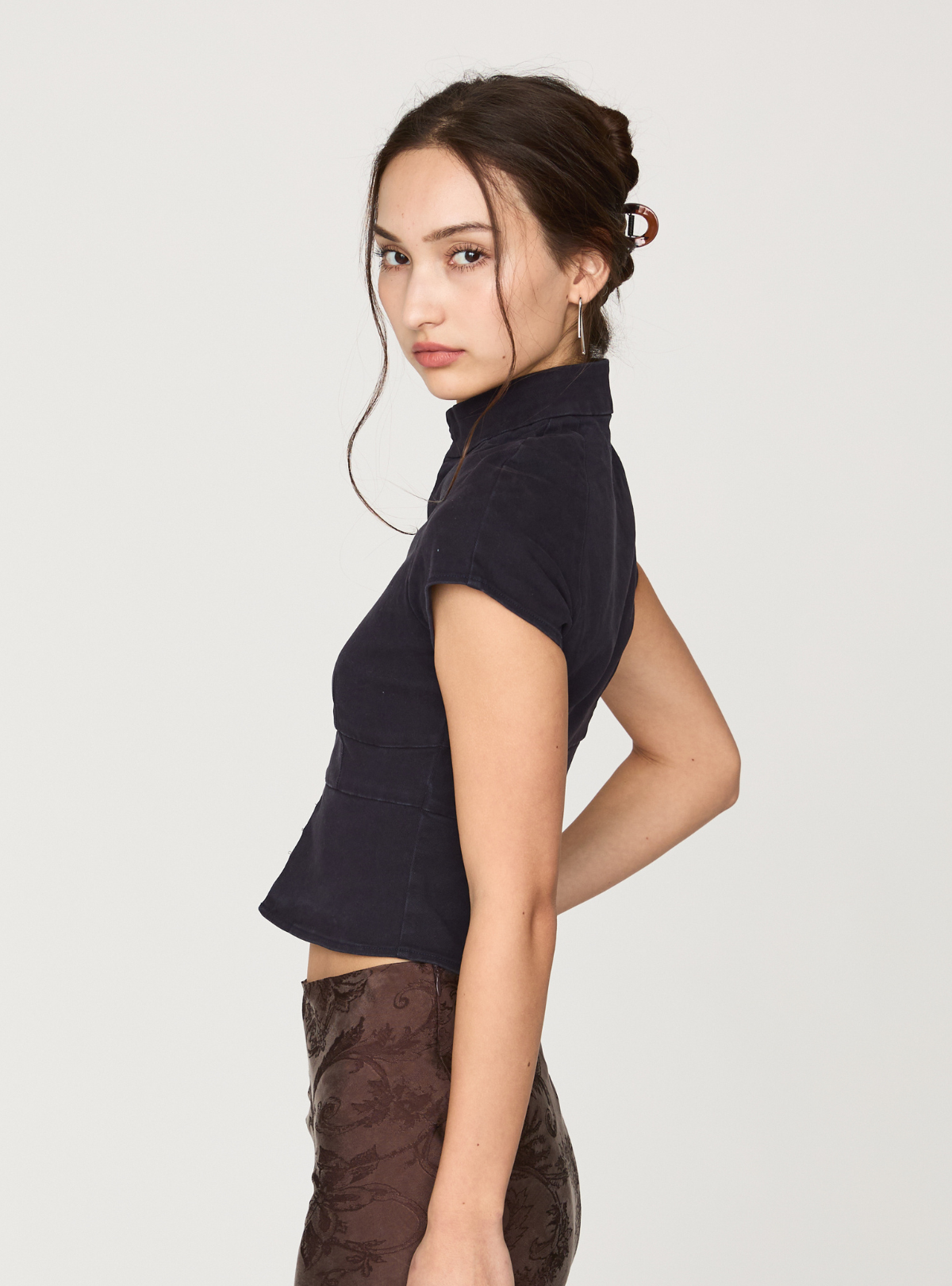 Cutout Peplum Top