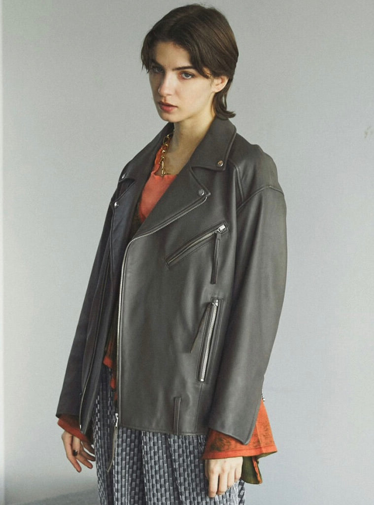 Big Silhouette Moto Jacket