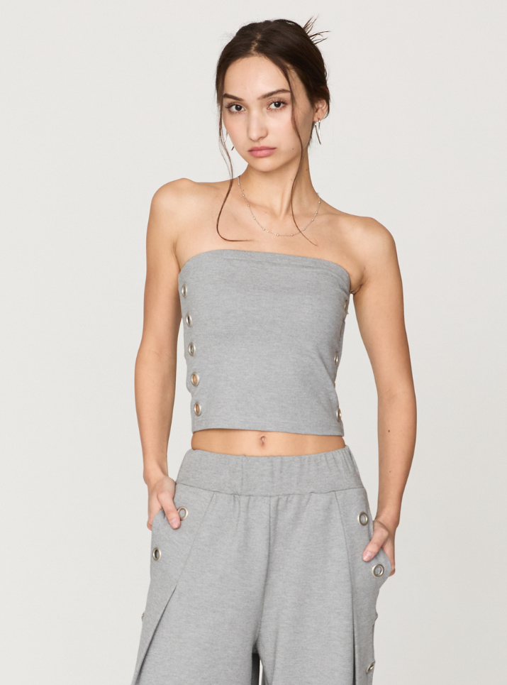 Smooth Eyelet Bare Top