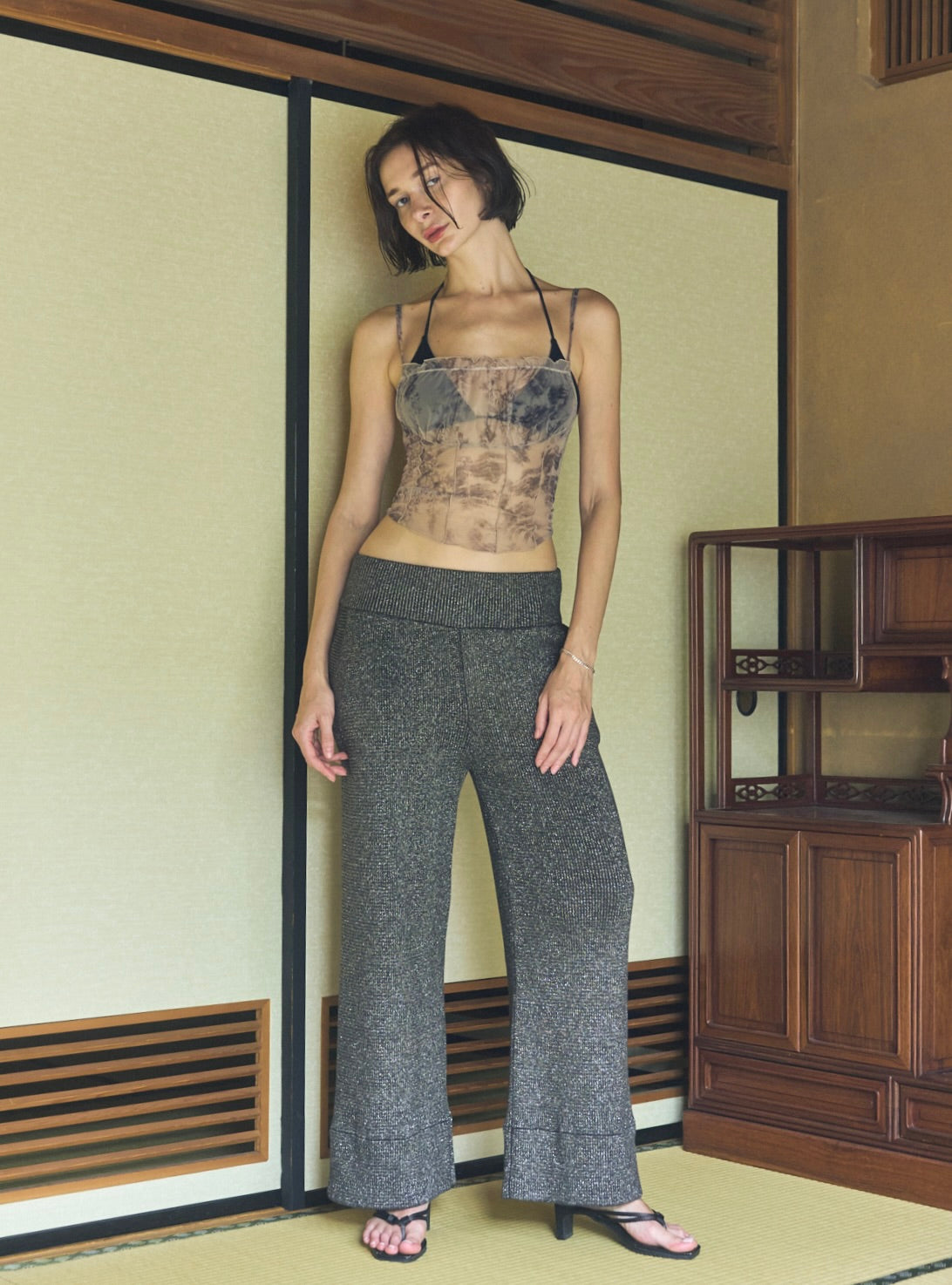 【完売品】juemi キャミソール Back Knot Lace Cami – JUEMI