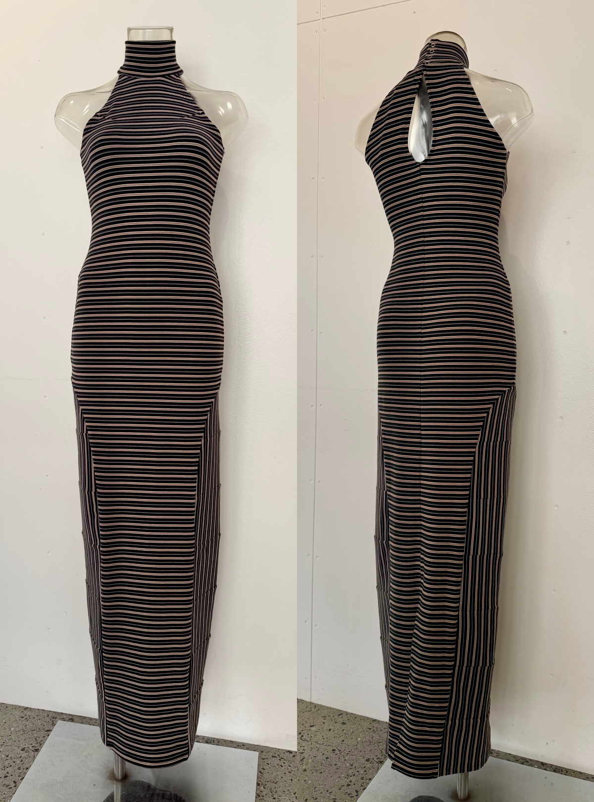 Multi Border Maxi Dress