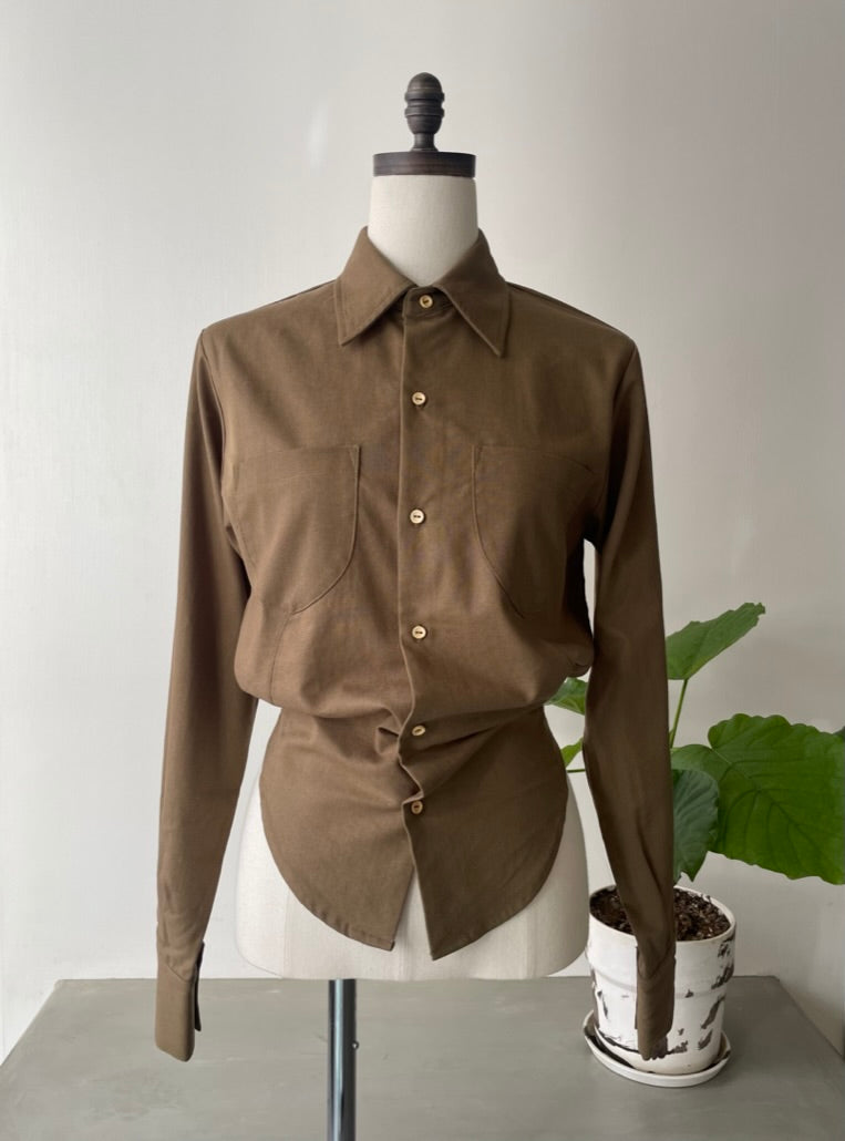 Back Open Hemp Shirt