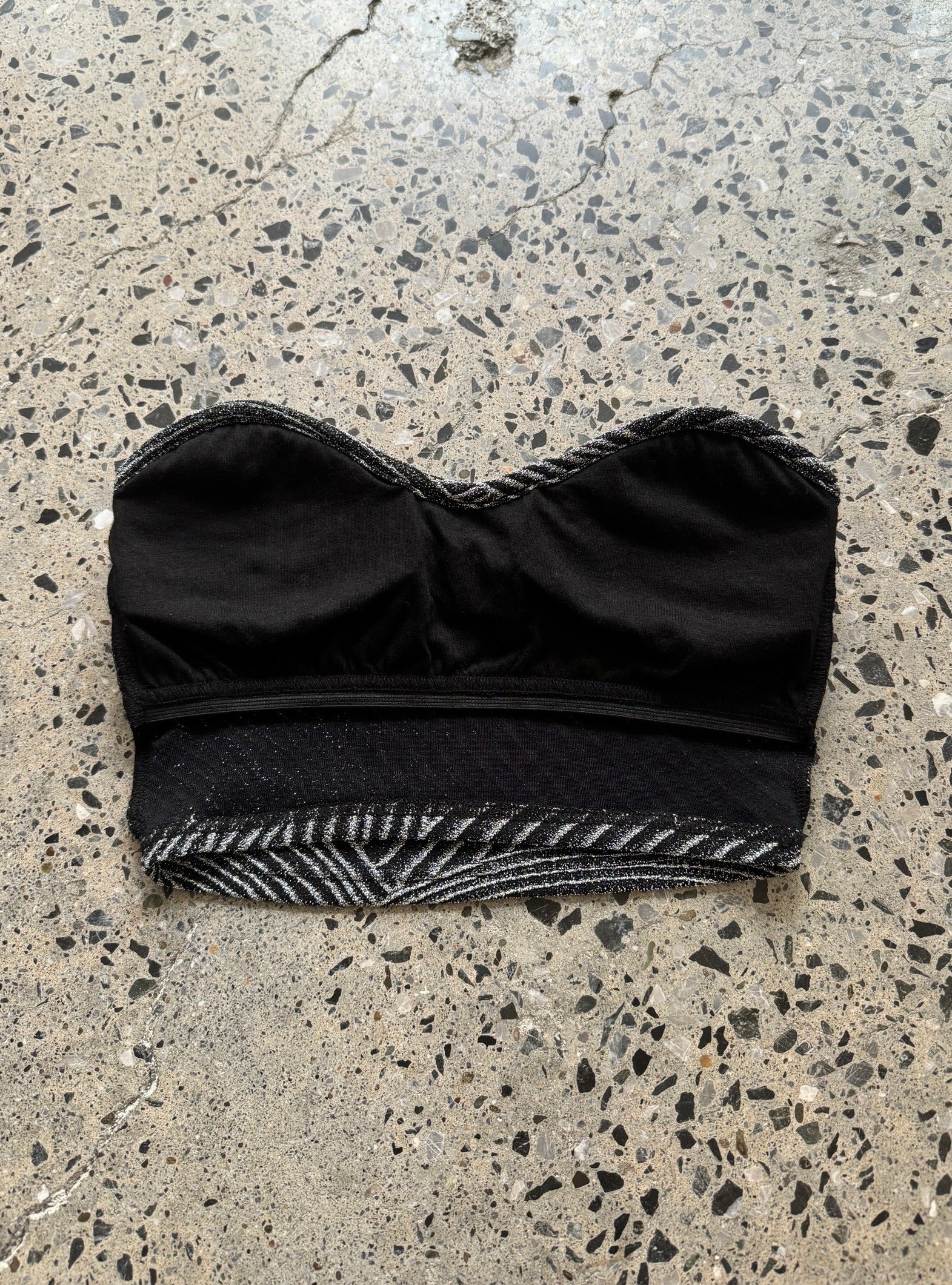 Glitter Heart-Cut Bustier – JUEMI