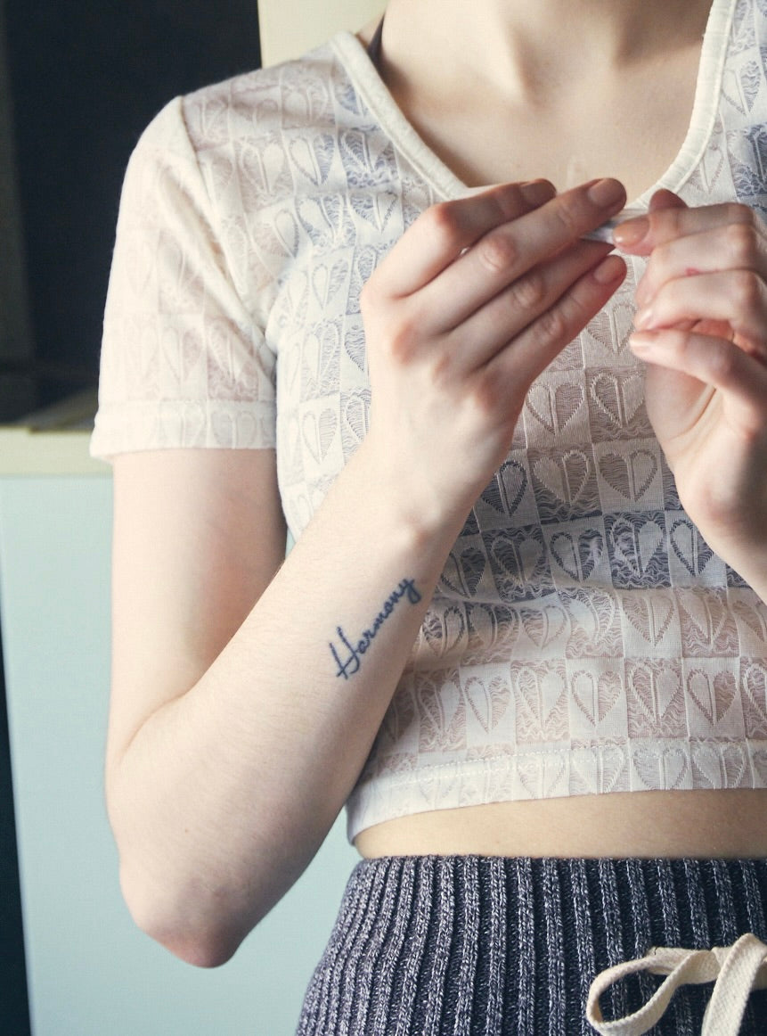 Heart See-through Tee – JUEMI