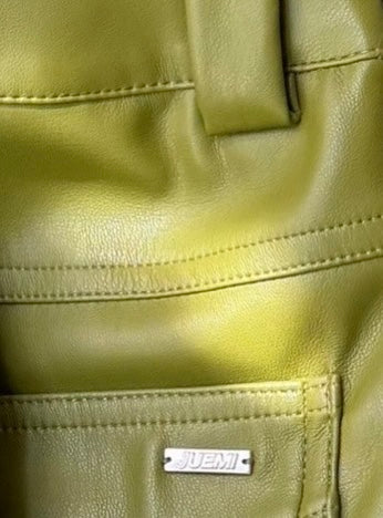 High-Waisted Leather Shorts – JUEMI