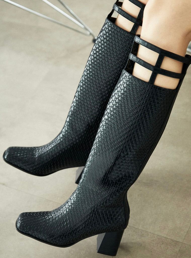 Lattice Long Boots